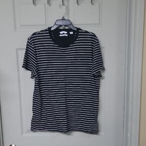 Calvin Klein Men's Liquid Touch Crewneck Black/White Short Sleeve Large GUC